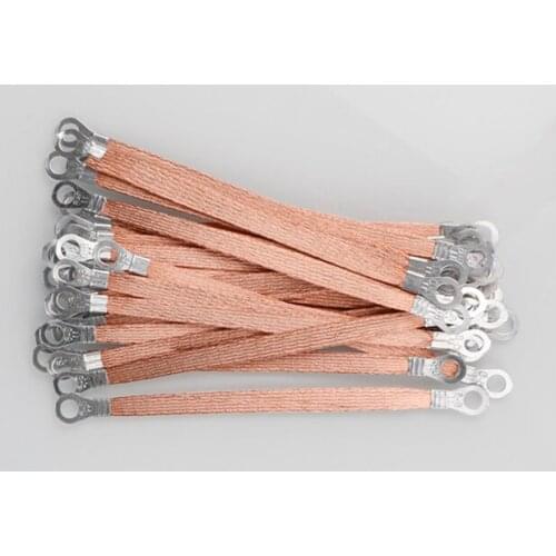 On sale 100pcsGround wire soft copper wire ground wire hole 8mm power distribution box power distribution cabinet jumper