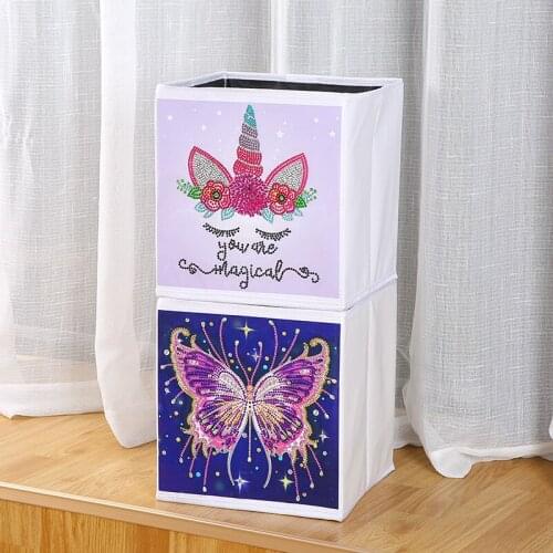 DIY Diamond Painting Storage Box Desktop Foldable Container Sundries Organizer Cosmetics Storage Container Sundries Case