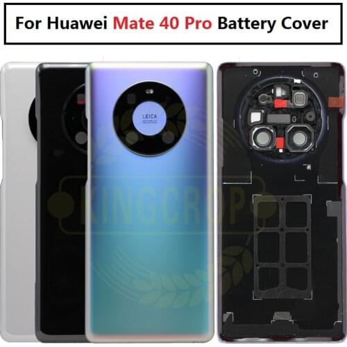 For Huawei Mate 40 Pro Battery Back Cover Rear Door Housing Case Repair Parts Assembly For Huawei Mate40 Pro NOH-NX9 Housing