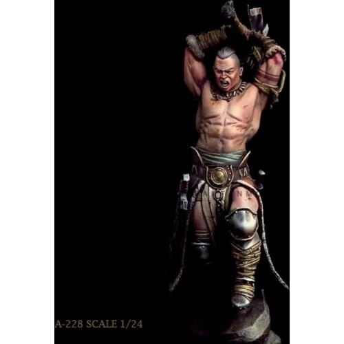 1/24 Resin Figure Kits Wild Warrior Model Self-assembled A-228