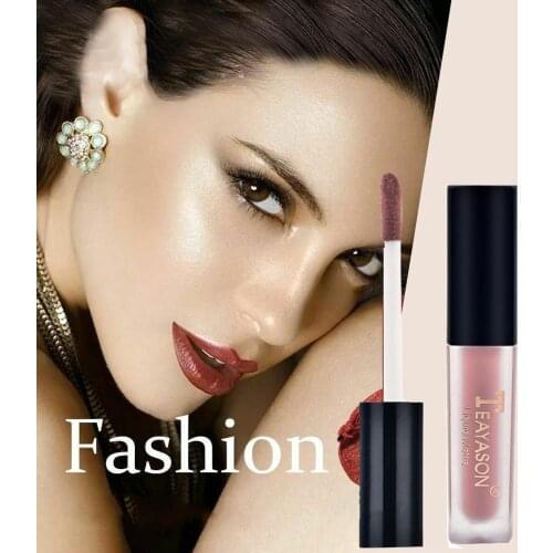 1pc Womens Fashion Liquid Lipstick Set Lipgloss Nude Makeup Matte Velvet Lip Glosses Red Natural Moisturizer