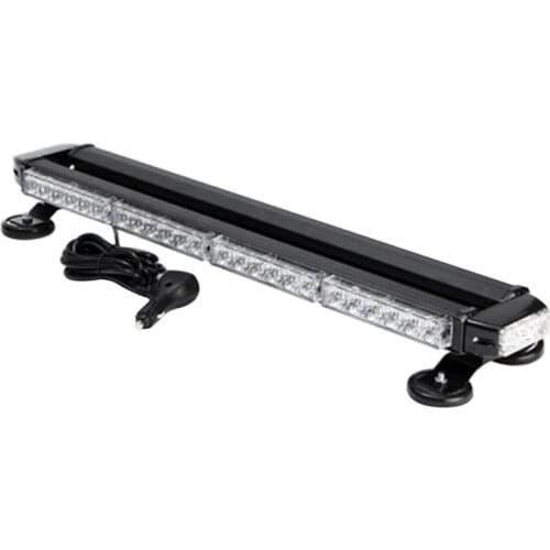 26.6 inch 54 Led Car Amber Double-Sided Flashing Strobe Light Work Light Bar 54 Led Car Warning Light 7 Modes