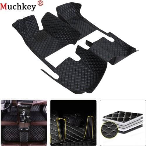 Car Floor Mats For PEUGEOT 308SW 2009-2016 5seat Carpets Leather Rugs Auto All Aeason Protection Interior Accessories