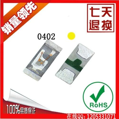 Free shipping 1000PCS SMD LED 0402 light emitting diode light beads super bright YELLOW lamp ( 0402=1005 )