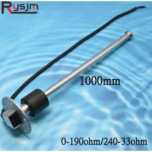 Custom size 1000mm Car Boat Fuel Level Gauge Sensor fit 0-190ohm 240-33ohm Fuel Level gauge With Red Backlight 12V 24V