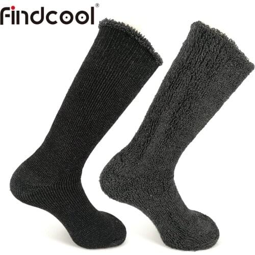 FINDCOOL Merino Wool Socks Thick Warm Socks Cycling Riding Socks Men Women Outdoor Sport Running Bike Socks