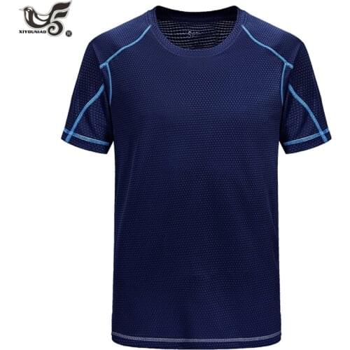 Big size L~8XL mens creative simple streetwear quick-drying breathable tshirt Men summer sportwear Gym Running t shirts clothes