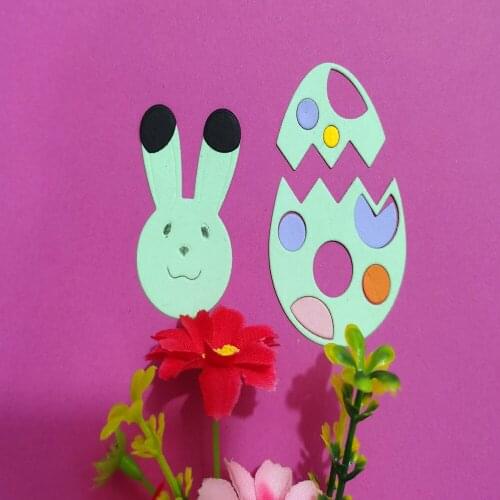 Metal cutting Die for Easter Rabbit and Egg DIY scrapbook Photo album Paper Card Decoration process New embossing Die