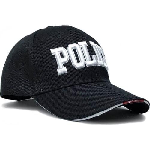 Hunting Caps Police Baseball Cap Tactical Men Caps Canvas Adjustable Letter Feminino Bones Masculino Curved Peak 5605101