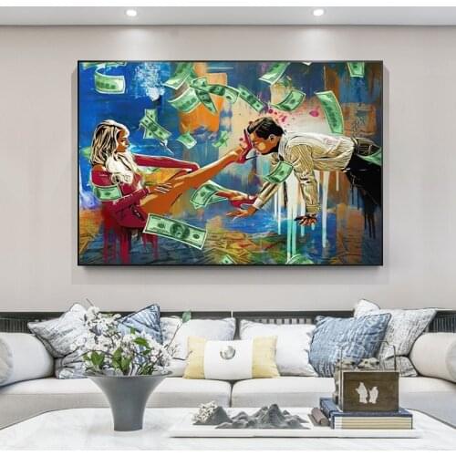 Poster Money Pictures Wall Pictur Poster Decorative Pictures For Wall Tableau Mural Canvas Painting Pictures Painting Canvas Art