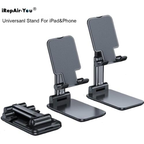 Portable Folding Tablet Holder for iPad 10.2/10.5 Pro 11 Stand Holder Adjustable Mobile Phone Holder Stand for iPhone Samsung