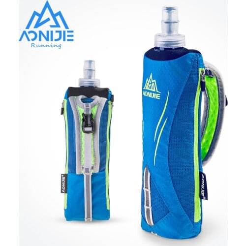 AONIJIE E908 500ml Running Hand-held Water Bottle Kettle Holder Wrist Storage Bag Hydration Pack Hydra Fuel Soft Flask Marathon
