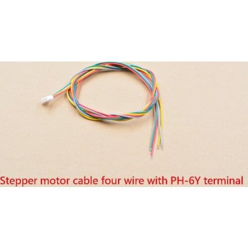 3d print motor stepper cable 4 wire length 1000mm line PH-6Y terminal 1pcs