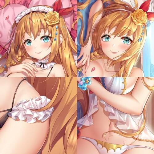Anime Princess Connect! Re:Dive Pecorine Swimsuit Series Otaku Pillow Case Dakimakura Hugging Body Long Cushion Cover Xmas Gift
