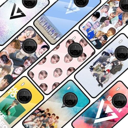 Seventeen KPOP Band Boy Glass Phone Case For Huawei Y7 79 Y9a Y6 2019 Y6P Y8s Y8P For Honor 8X 20 Pro 9X Lite 9S 30 10 Cover
