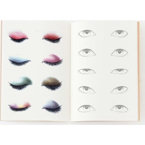 A4 Eye Chart Makeup Artist Exercise Book foor Students and Hobbyists
