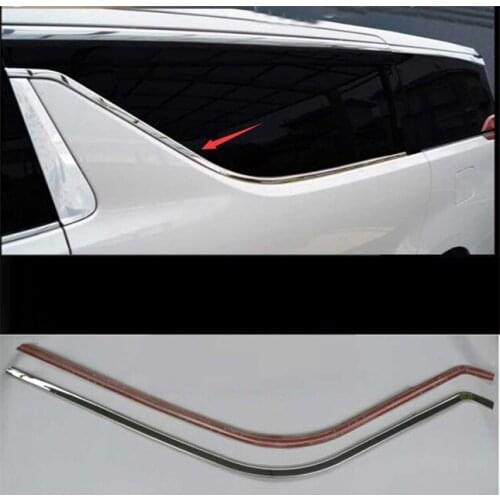 Rear Side Plated Window Trim For TOYOTA ALHPIRD VELLFIRE 30