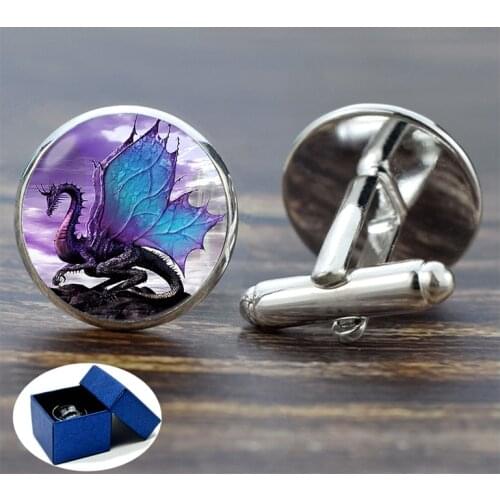 Wings Dragon Cufflinks Suit Shirt Best Man Cufflinks Evil Dragon Jewelry Cufflinks Wedding Fashion Cuff Link Accessories