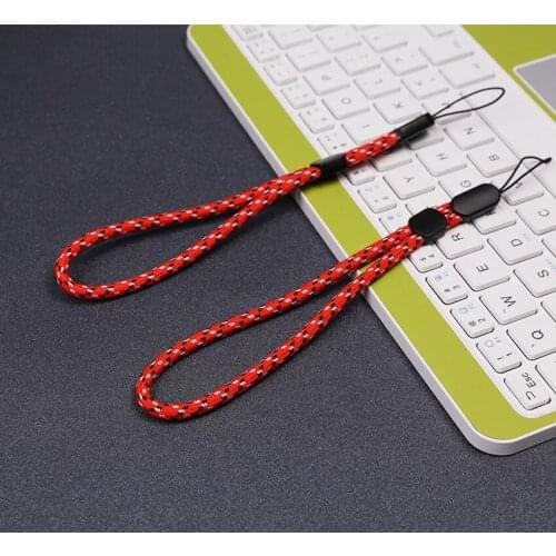 1000pcs/lot Fabric Short Hand Strap Anti-slip Wrist Mobile Phone Lanyard Cord Phone Hand Rope Lanyard for Car Key High Quality