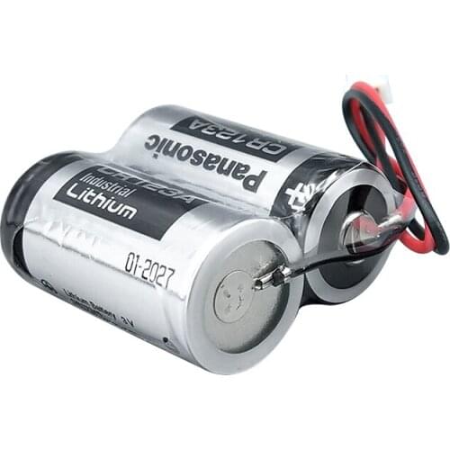 2pack/lot Panasonic CR123A 2CR17335A MR-BAT6V1SET 6V 1400mah Digital Video Camera Battery Industrial Lithium PLC Batteries Cell