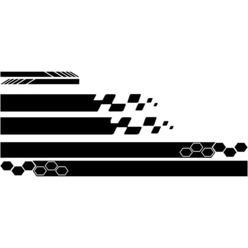 5Pcs/Set BK Waterproof Car Vehicle Hood Rear Mirror Body Styling Decal Sticker наклейки на авто автомобильные товары Accessories