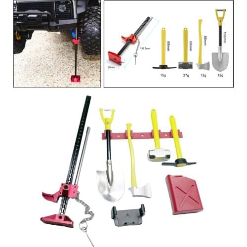 7Pcs Rock Crawler Accessories Decorative Set for 1/10 RC Car TRX4 TRX6 SCX10