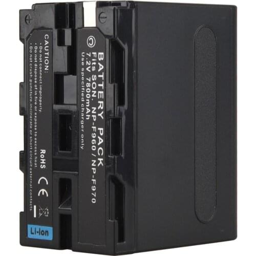 7800mAh NP F970 NP F960 NP-F970 NP-F960 F950 Digital Camera Batteries For Sony F960 F970 Battery bateria npf970