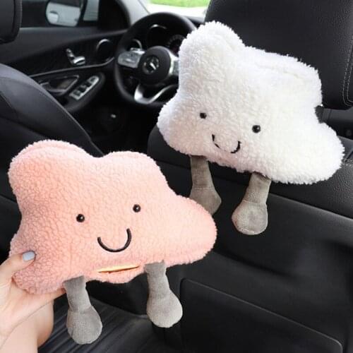 Yunduo car seat back paper towel cover car sun visor box drawer box creative hanging type
