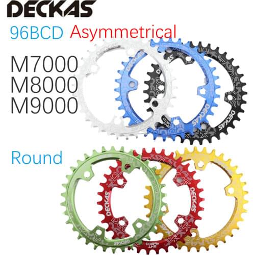 Deckas Chainring Round 32T 34T 36T 38 Tooth 96 BCD for M7000 M8000 M9000 Cycling Bike Bicycle Chainwheel tooth plate 96bcd