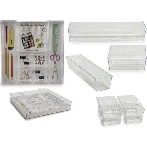 Multi-Purpose Organiser Plastic (30 x 5 x 30 cm) (7 Pieces)