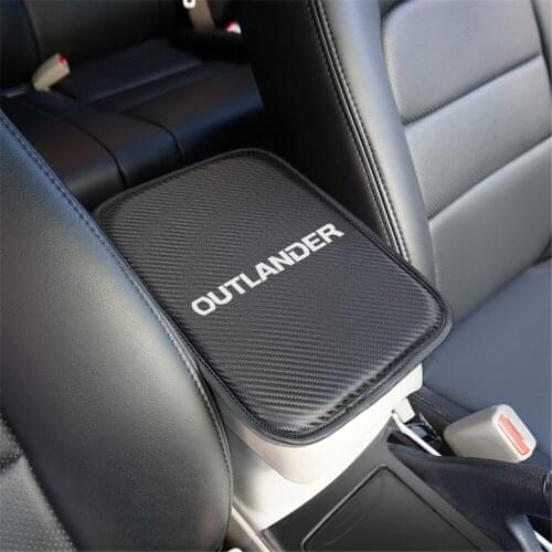 Car Armrest Pad Covers Storage Protection Cushion for Mitsubishi Outlander 2013 2014 2015 2016 2017 2018 2019 car styling