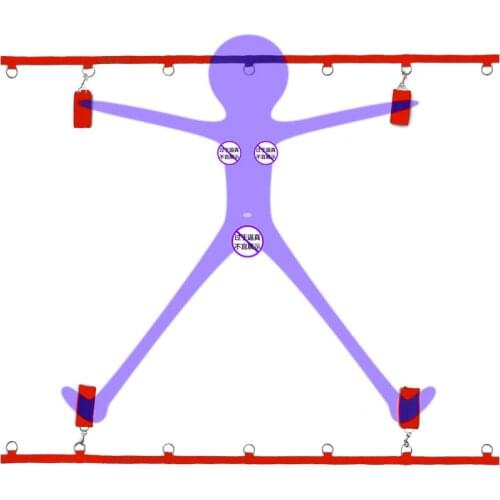 Adult Handcuffs & Ankle Cuffs BDSM Bondage Set Restraint Open Leg Sex Tools For Couples Sex Position Erotic Juguetes Sexuales