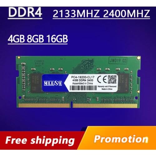 MLLSE Ram DDR4 8GB 4GB 16GB 2133Mhz 2400Mhz 2133 Mhz 2400 Mhz Memory Ram DDR4 8GB sdram memoria laptop notebook DDR4 4G 8G 16G