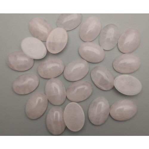 Wholesale 13x18mm Natural Stone Quart Rose Beads for jewelry making Fashion accessories cab Cabochon 50Pcs Free shipping NO hole