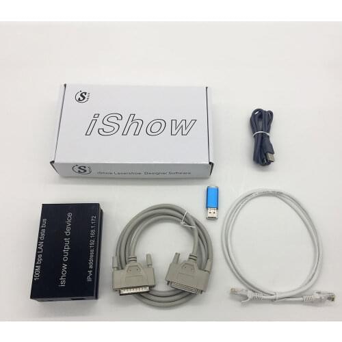 IShow V 3.0 Laser Show Software ILDA+RJ45 USB Interface ishow For Disco DJ DMX Bar Stage Laser Light Show Similar as QUICKSHOW