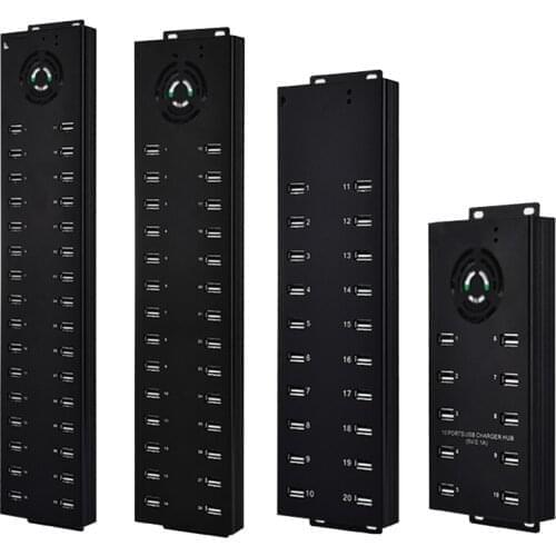 Industrial 32 PORTS USB 3.0 32 port Charging Hub with 12V 6A*2 Power adapter Powered USB hubs for syncing charging and data