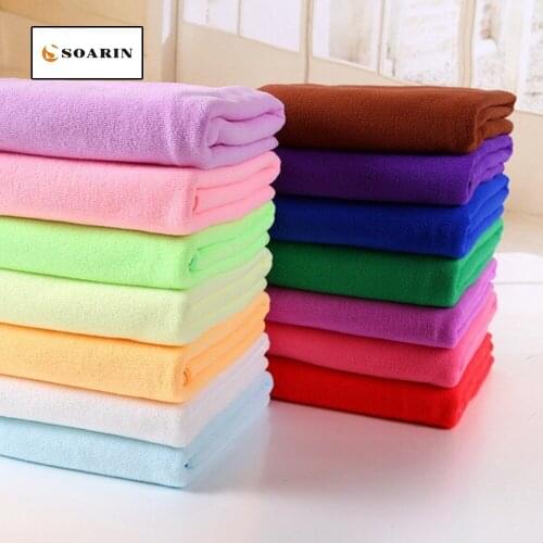 SOARIN Solid Microfiber Fabric Bath Towel For Adults Handdoek Towel Microfiber Telo Mare Da Spiaggia Toalha Playa Hombre Plage