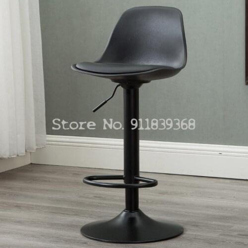 Modern Simple Nordic Bar Chair Family Lift Swivel Chair High Stool Bar Chair Front Desk Armchair