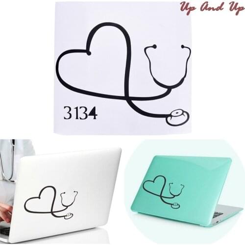 16*11.3cm Car Sticker On The Heart Of A Nurse Doctor Stethoscope Love Stylish Reflective Vinyl Decal