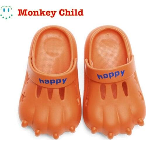 Comfortable Cartoons Slippers For Boys Girls New Summer Kids Beach Shoes Baby Toddler Soft Indoor Monster Slippers Children Sand