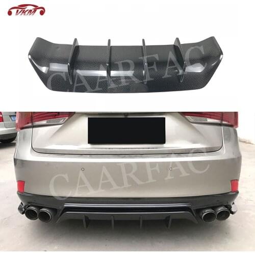 Carbon Fiber / FRP Unpainted Rear Bumper Lip Diffuser With Splitter for LEXUS IS300 IS350 IS F Sport Sedan 4 Door 2017 2018