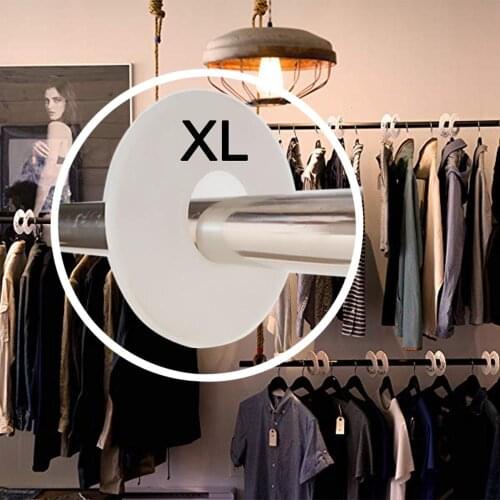 High Quality 5 pcs/lot Plastic Clothing Rack Size Dividers Round Hangers Closet Dividers Garment Tags Size Marking Ring