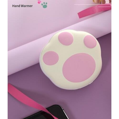 Charging 2 in 1 2 cute cat PAWS portable small cartoon egg winter hot hand students explosion-proof warm hand treasure J05