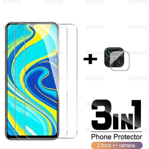 For Redmi note 9 3in1 front screen protector camera film for xiaomi redmi redmy note 9 pro max 9s 9t full cover tempered glass