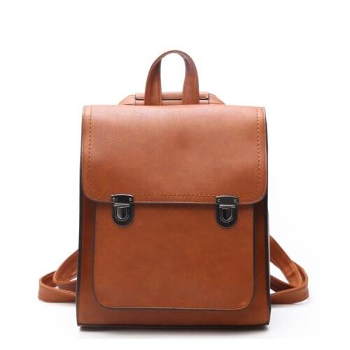 Women PU Leather Backpacks Fashion School Bag for Teenagers Girls New Large Travel shoulder Bags Sac A Dos