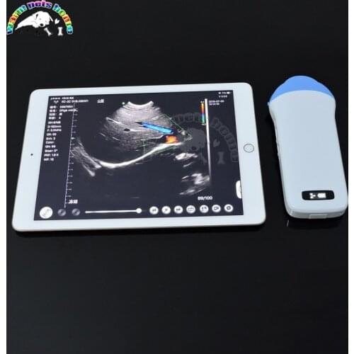 Portable Ultrasound Machine Color Doppler Wireless Ultrasound Probe Mini Ultrasound Device Cat Dog Animal Ultrasound Scanner