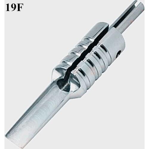 19F Stainless Steel Tattoo Flat/Magnum Tattoo Grip With Back Stem Supply