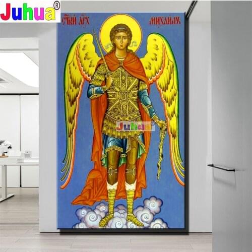 Diamond Mosaic Michael the Archangel 5D Arts and Crafts for Adult Diamond Painting Embroidery Art Full Kit Religious Figure Cros