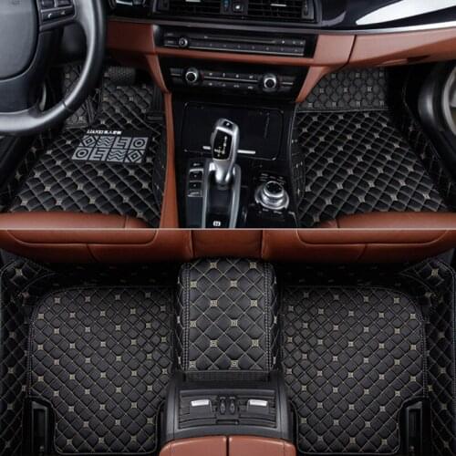 Car floor mats for Mitsubishi Pajero ASX Lancer SPORT EX Zinger FORTIS Outlander Grandis Galant car styling Custom foot carpet