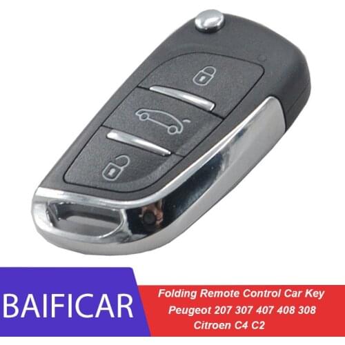 Baificar Brand New Modified Filp Folding Remote Control Car Key 9805939580 For Peugeot 207 307 407 408 308 Citroen C4 C2